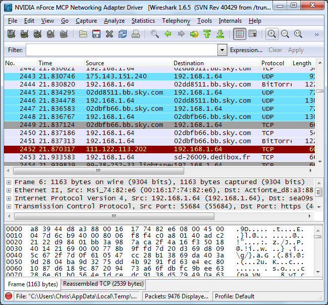 wireshark