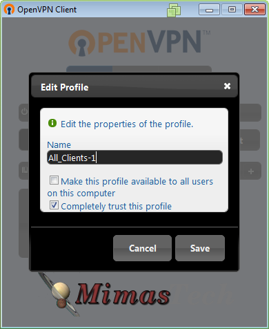 Setup openVPN client on Linux and Windows systems | MimasTech - Linux ...
